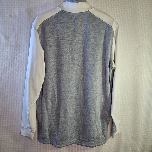 Nike Golf Dri-Fit Tour Performance Long Sleeve Pullover Size L White/Gray - Picture 5 of 5